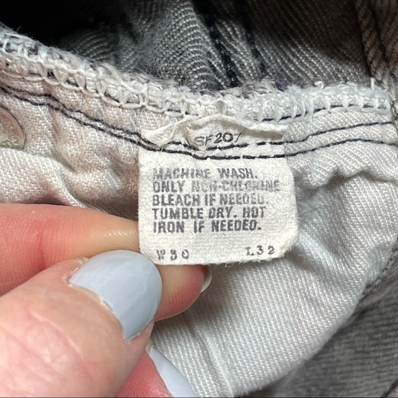 Vintage 501 Levi’s Cutoffs Gray 28 - Picture 8 of 11